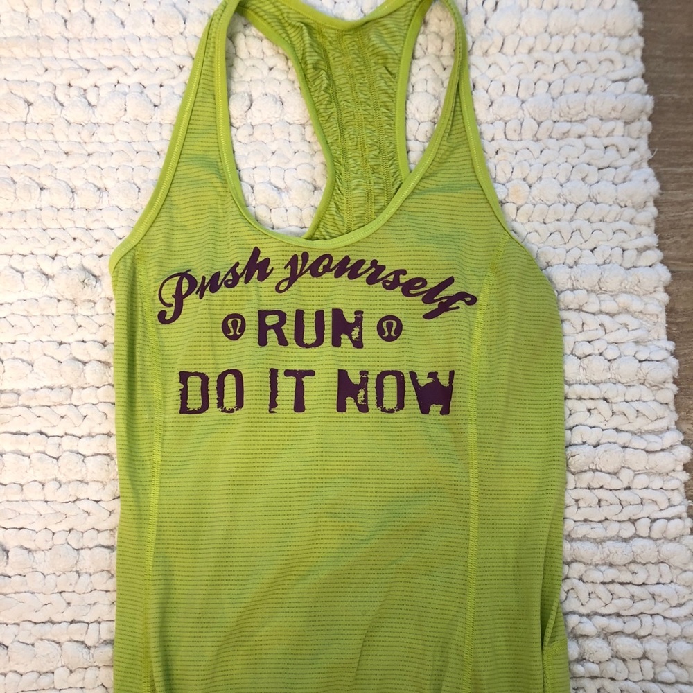 Lululemon Drawstring Running Tank Top